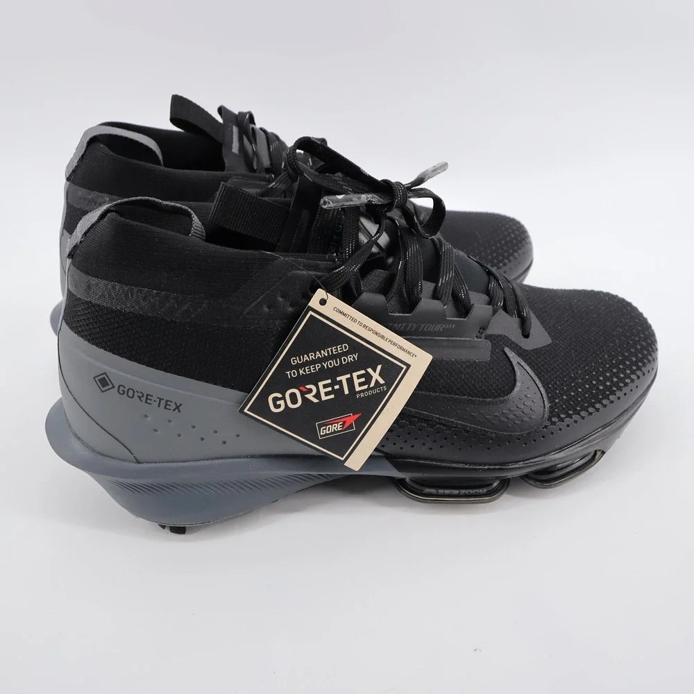 NEW Nike Air Zoom Infinity Tour 2 GTX GORE-TEX Golf Shoes Black Mens 10.5 FV4897